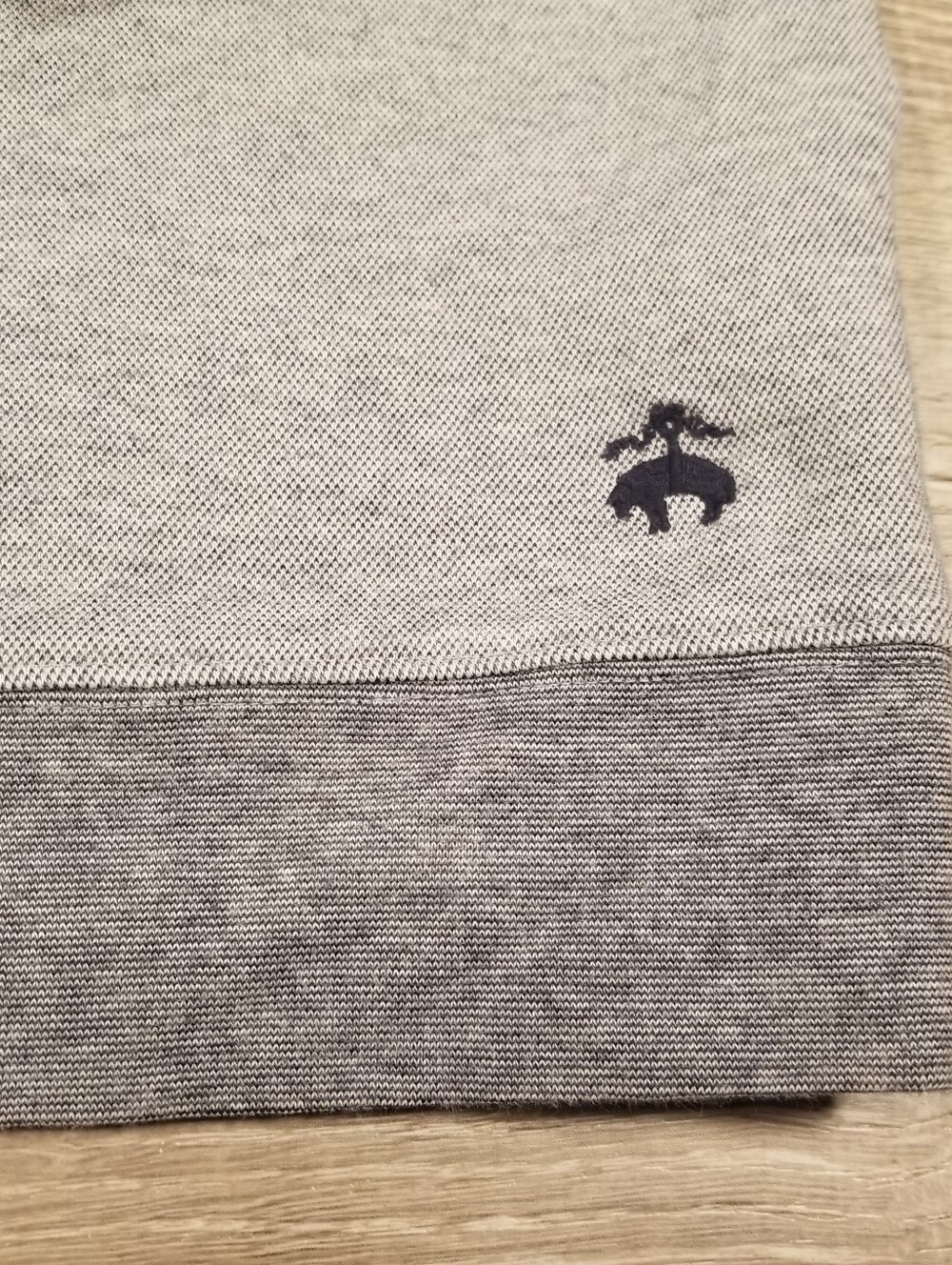 Brooks Brothers Quarter Zip Pullover Sweater Gray Womens Large Golf Outdoor - Picture 3 of 8